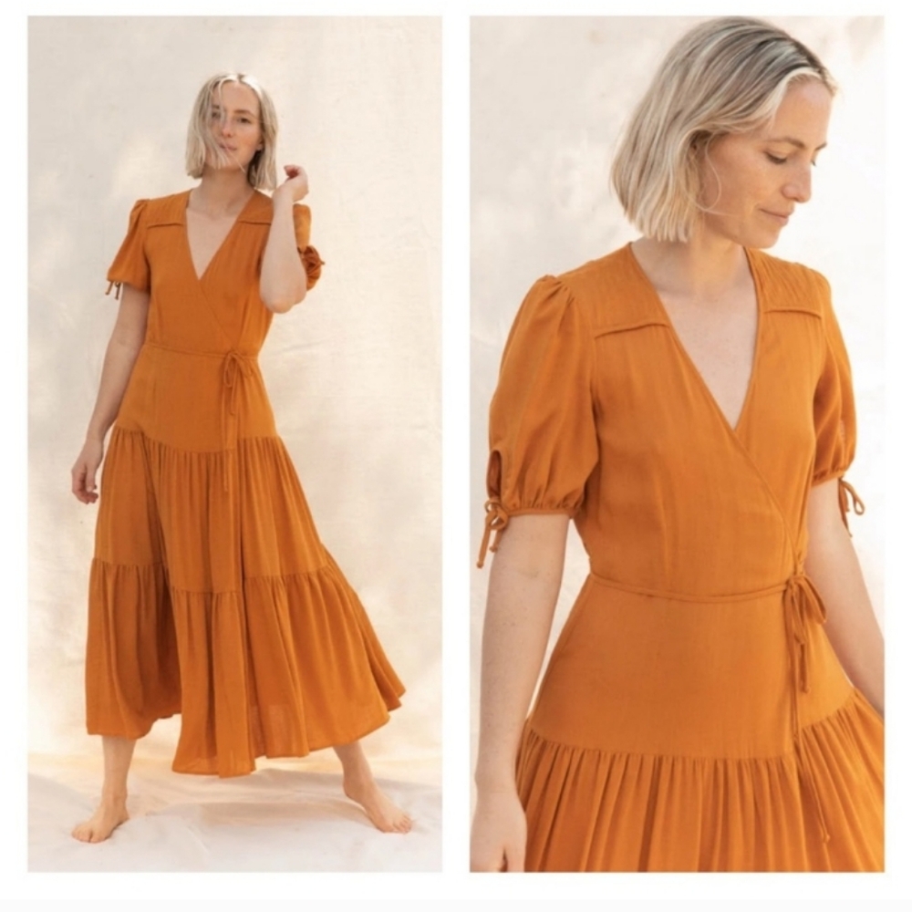 Christy Dawn The Augusta Dress In Turmeric M - Picture 4 of 16